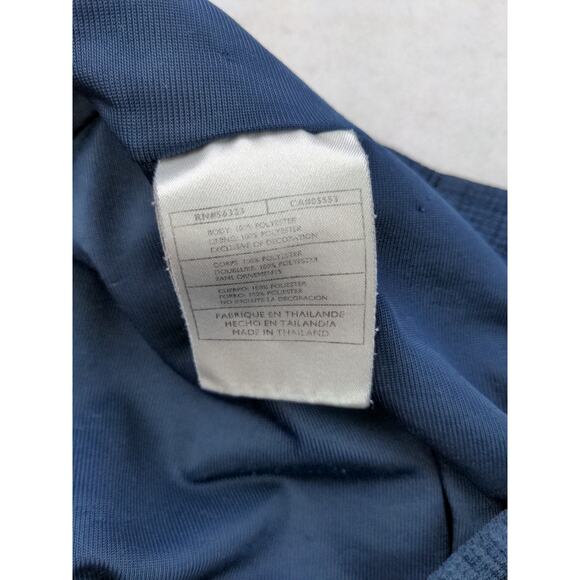 Mens Nike Athletic Shorts Size M Blue White Embroidered Swoosh Logo - Picture 8 of 11